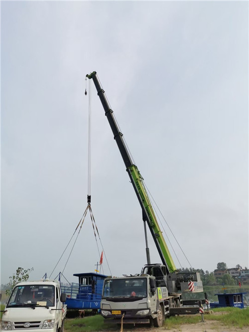 林口县桥梁建设吊装案例